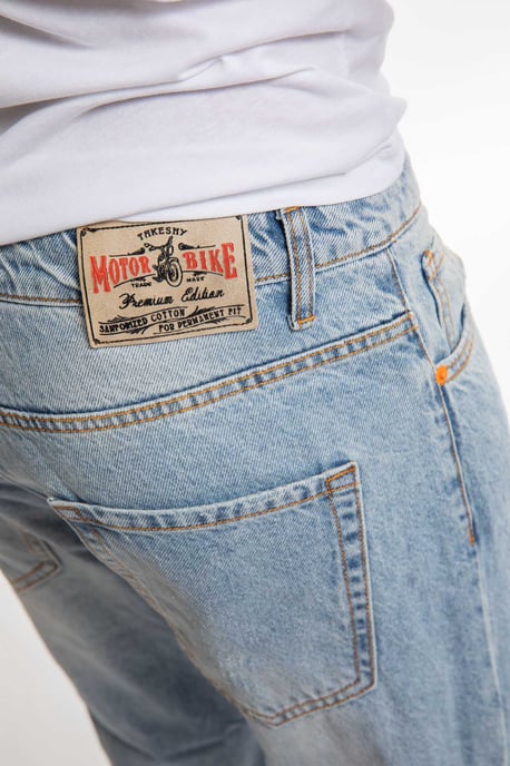 Takeshy Kurosawa Jeans Open-End Carrot Hombre Azul - Image 5