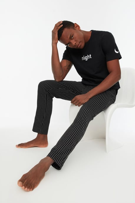 Trendyol Men's Crew neck Pajama Set - Image 5
