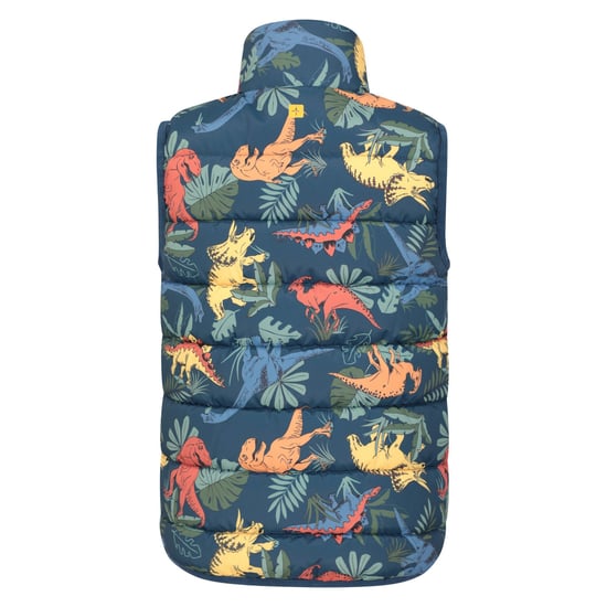 Mountain Warehouse Childrens/Kids Rocko Dinosaur Padded Gilet (Green) - Image 2
