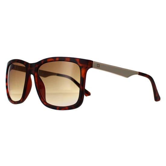 Guess Rectangle Mens Dark Havana Brown Gradient GF0171
