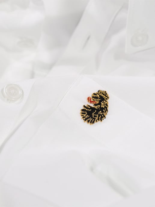 Luke 1977 Telford Tailored Fit Smart Shirt White