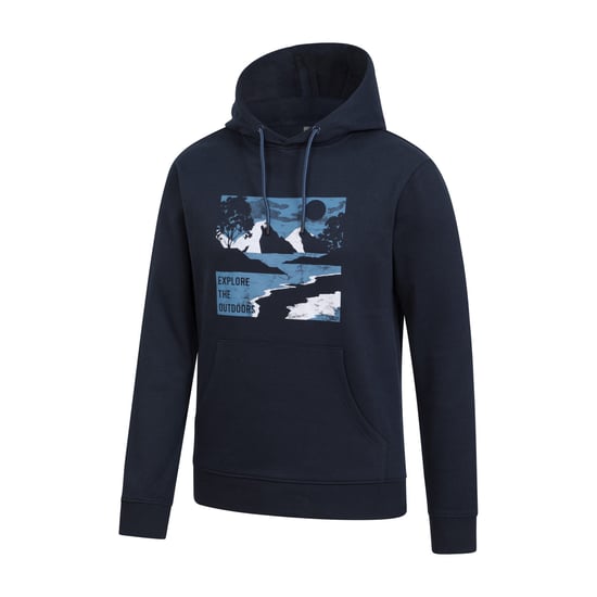Mountain Warehouse Mens Explore The Outdoors Hoodie (Navy) - Image 4