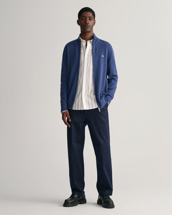 GANT Mens Casual Cotton Zip Cardigan - Image 2