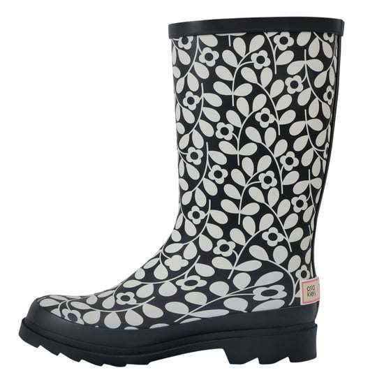 Regatta Womens/Ladies Orla Kiely Jasmine Flower Quarter Wellington Boots (Black) - Image 3