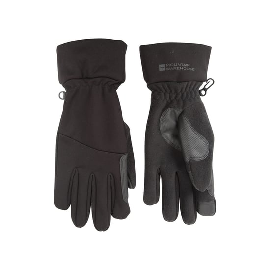 Mountain Warehouse Womens/Ladies Softshell Touch Gloves (Black) - Image 4