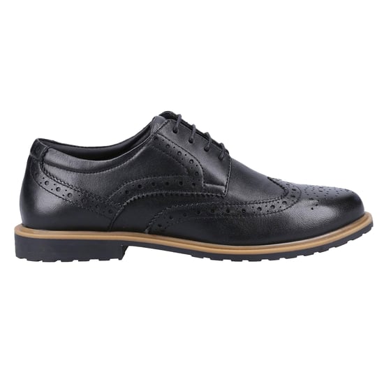 Hush Puppies Girls Verity Leather Brogues (Black/Tan) - Image 1