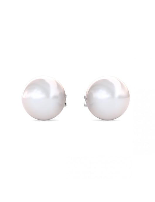 Pendientes de Perlas Luna Llena - Plata y Cristal - Image 3