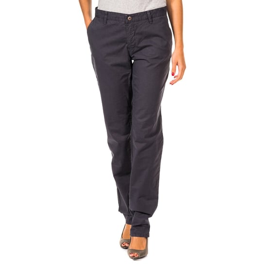Long straight-cut trousers with hems 31693810 woman