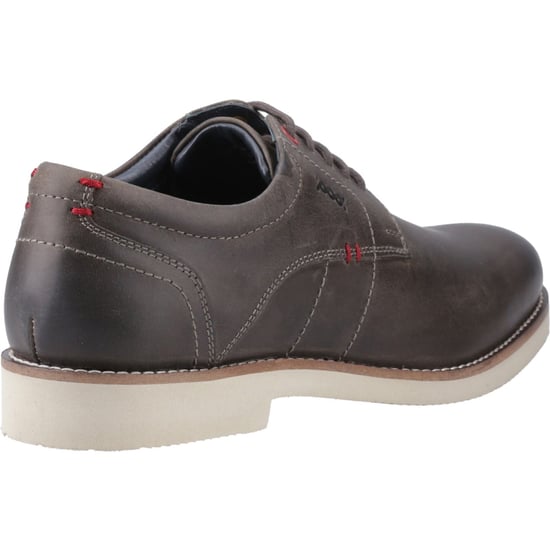 Pod Hampton Leather Men's Grey Lace-Up Shoes - Image 2