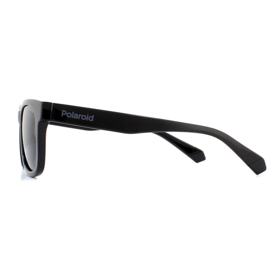 Polaroid Kids Square Kidss Black Grey Polarized Sunglasses