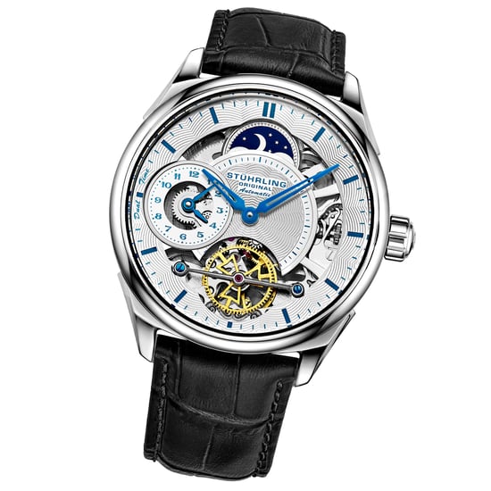 Black and Silver Presidia Automatic 42mm Skeleton - Image 2