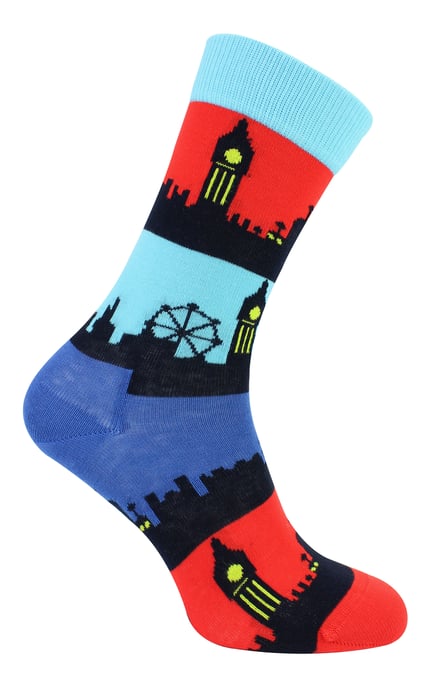 Calcetines London Landmark | Calcetines Happy | Calcetines Regalo - Azul - Image 1