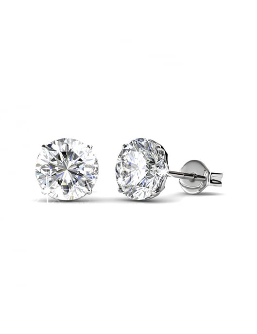 Pendientes Kristine - Plata y Cristal - Image 1