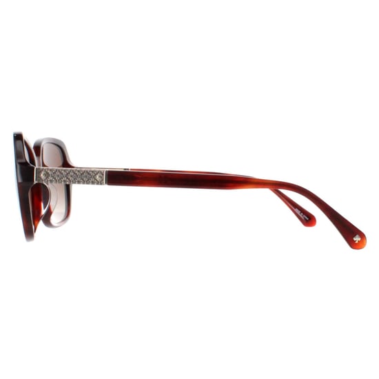 Kate Spade Buttefly Womens Havana Brown Gradient Polarized Yvette/S