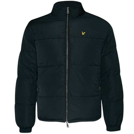 Chaqueta acolchada negra reversible Fair Isle de Lyle & Scott - Image 3
