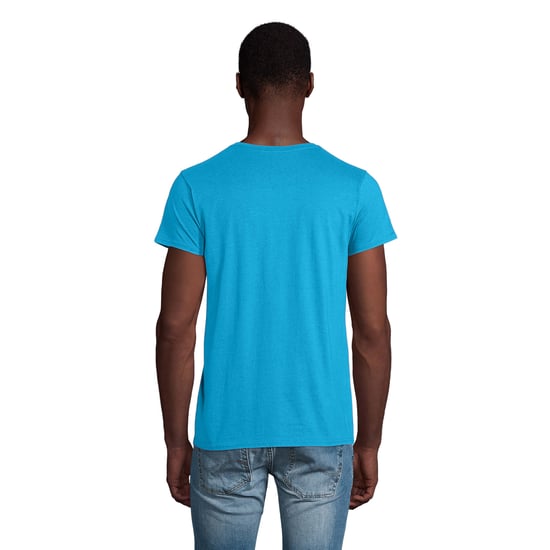 SOLS Mens Pioneer Organic Cotton T-Shirt (Aqua) - Image 2