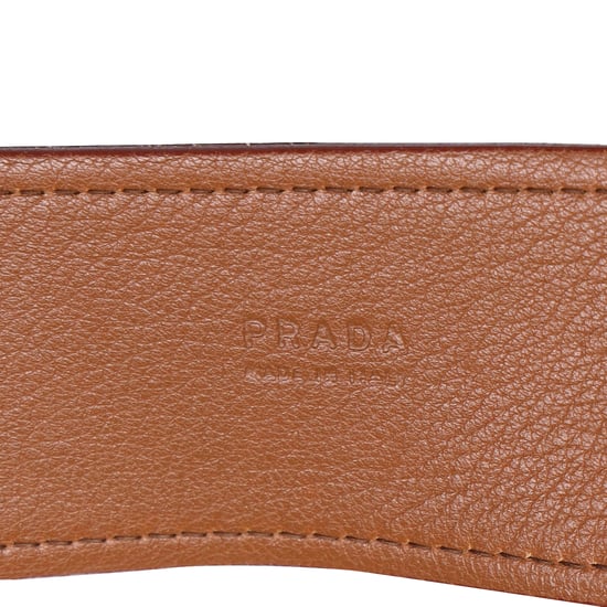 Prada Grained Belt in Brown Leather - Image 6