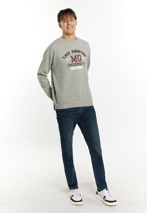 Mo Sweatshirt Men Grey melange - Image 2