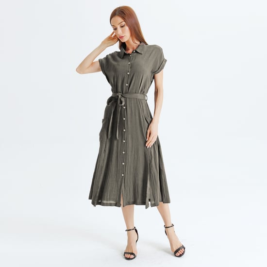 Slit shirt dress - Image 1