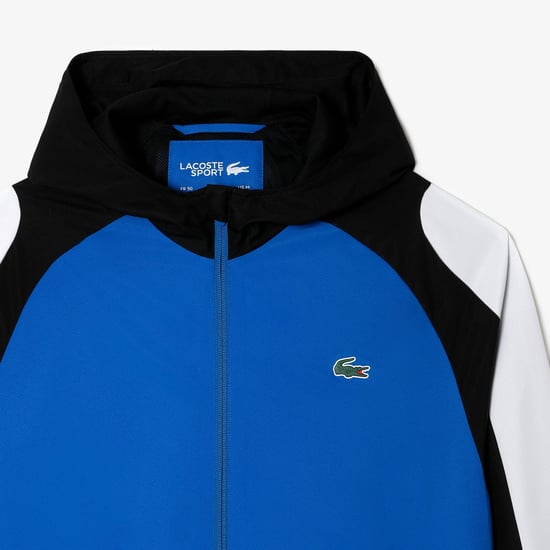 Men's Lacoste Sport Colourblock Tennis Jacket in Blue - Image 2