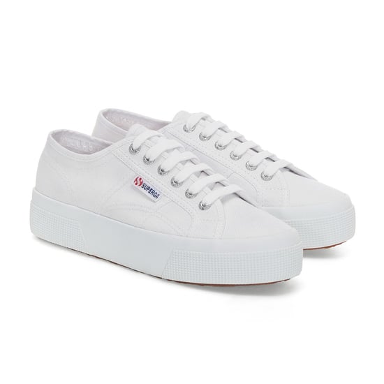 Superga Womens/Ladies 2740 Lace Up Platforms (White) - Image 1
