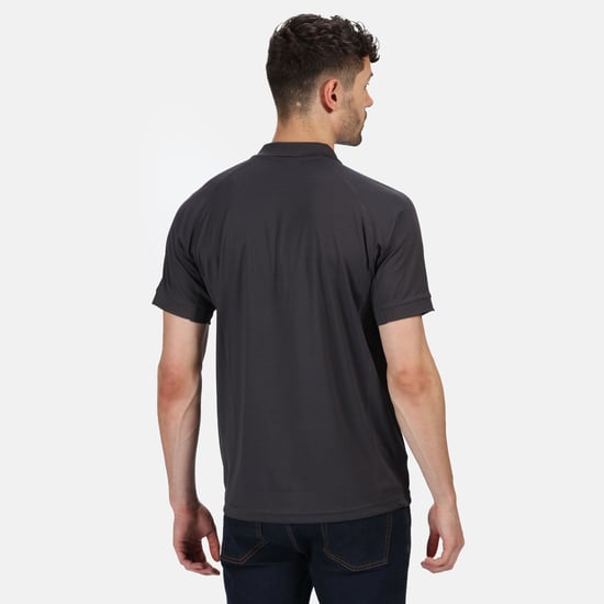 Regatta Hardwear Mens Coolweave Short Sleeve Polo Shirt (Iron)