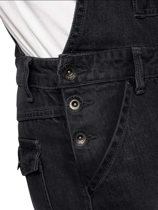 Enzo | Peto vaquero para hombre - Negro - Image 5