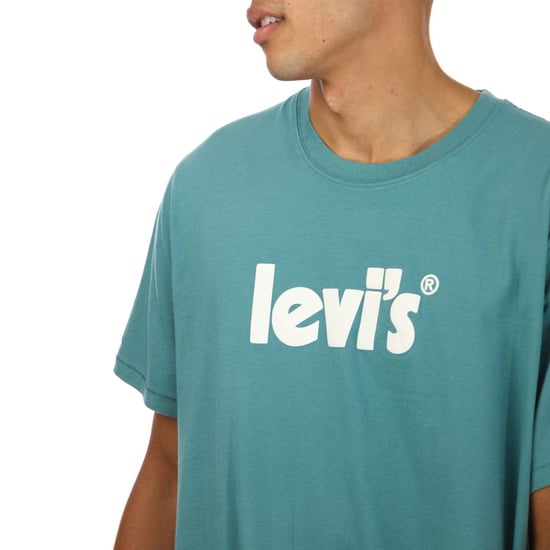 Men's Levis B&T Relaxed Fit T-Shirt in Teal