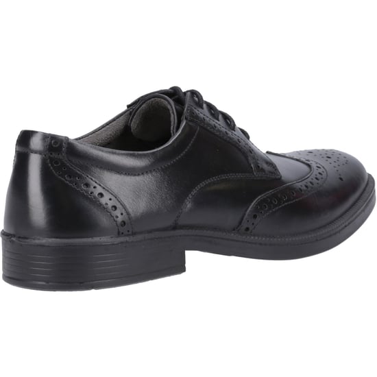 Hush Puppies Nolan Leather Men's Black Brogues Shoes - Image 2