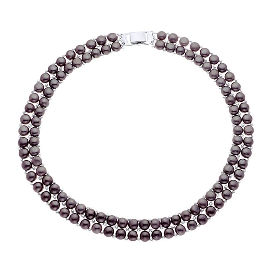 DIADEMA - Necklace - Real Freshwater Pearls - Black Tahitian Style