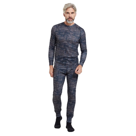 Mountain Warehouse Mens Talus Dash Print Thermal Bottoms (Black) - Image 6