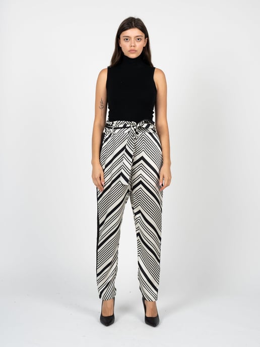 Liu Jo Pantalones de mujer negro, Blanco - Image 2