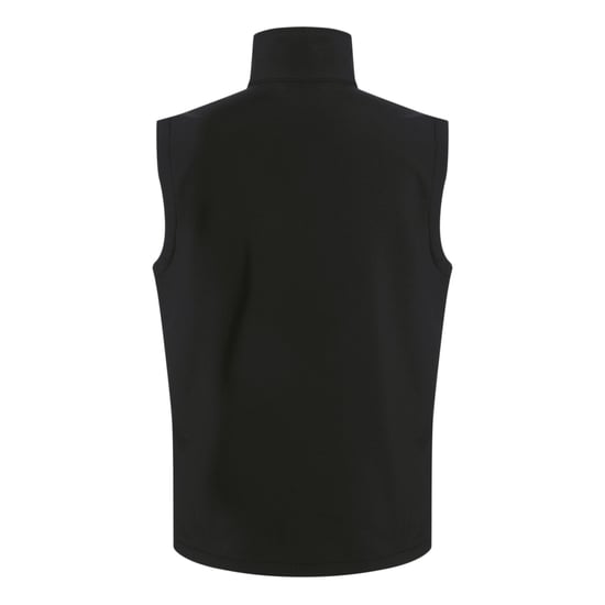 Regatta Mens Navigate Softshell 2 Layer Body Warmer (Black/Orange Pop) - Image 3