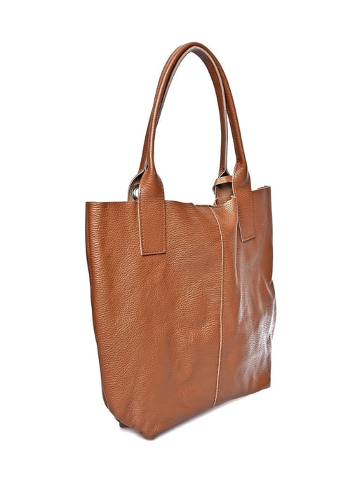 Carla Ferreri Marrón Bolso de cuero - Image 2