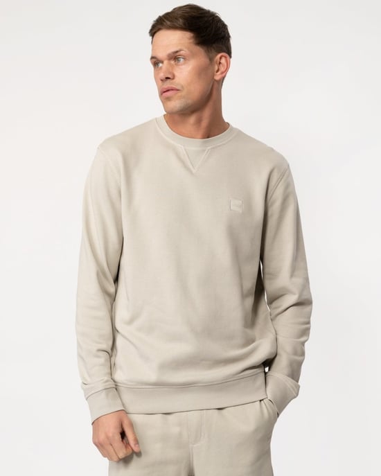 Sudadera de cuello redondo para hombre BOSS Orange Westart con parche de logo - Image 1
