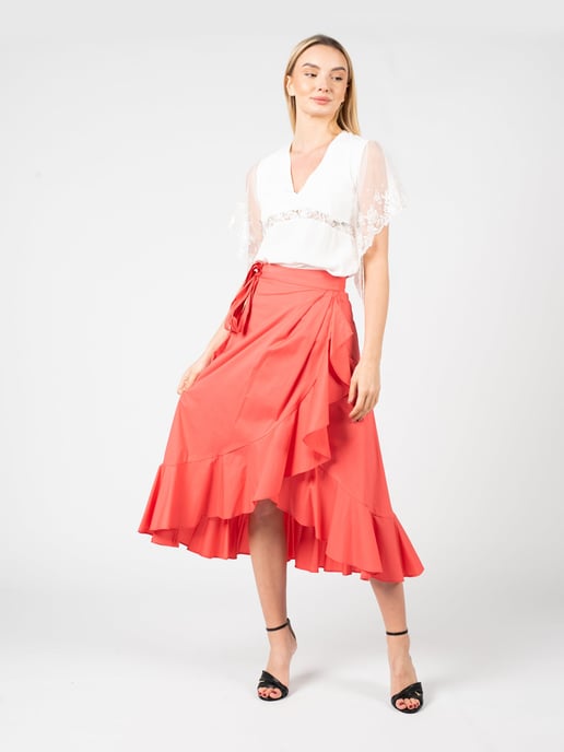 Pinko Skirt Vibruno Woman's Orange