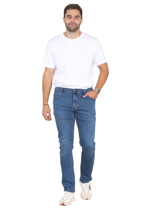 MYT Vaqueros de pierna recta para hombre Denim hiperelástico en azul - Image 6