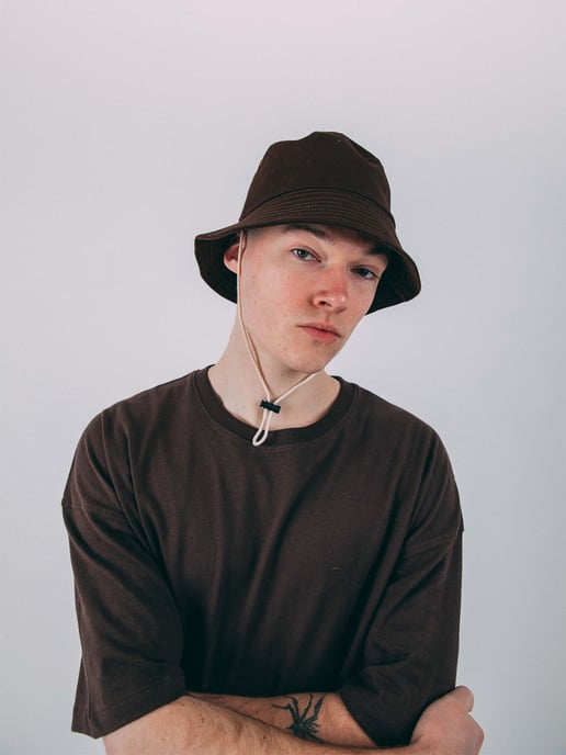 Bucket Hat With Drawcord