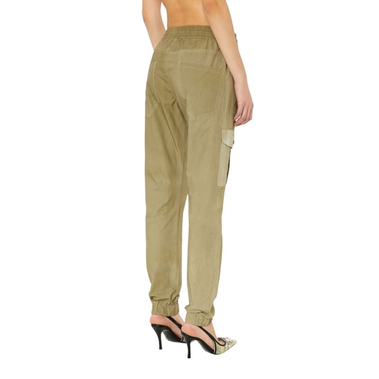 DIESEL P-URSULA-CHALK Womens Cargo Trouser