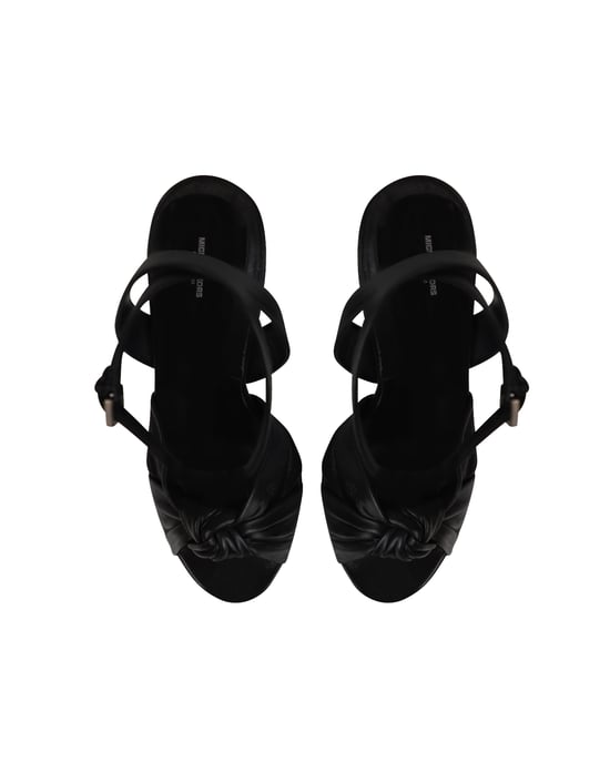 Michael Kors Gabrielle Runway Block Heel Sandals in Black Leather - Image 5