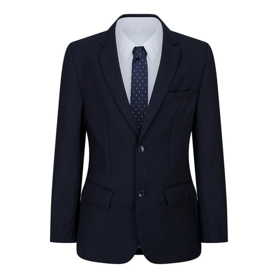 Boys 5 Piece Navy Blue Classic Suit