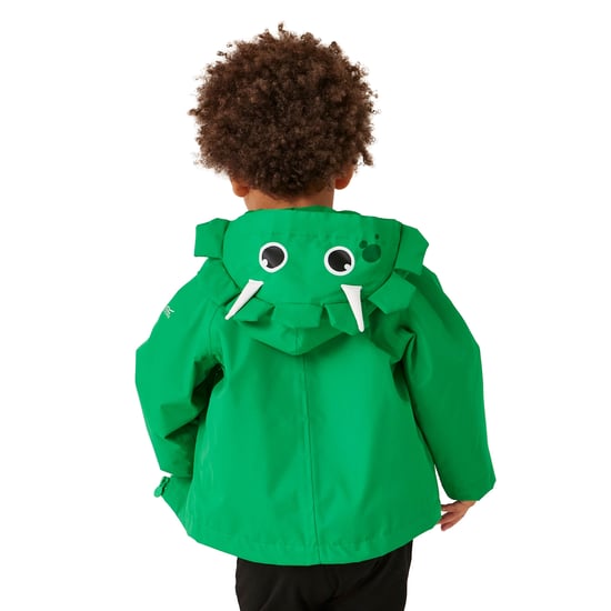 Regatta Childrens/Kids Stompy The Dinosaur Waterproof Jacket (Jellybean Green) - Image 5