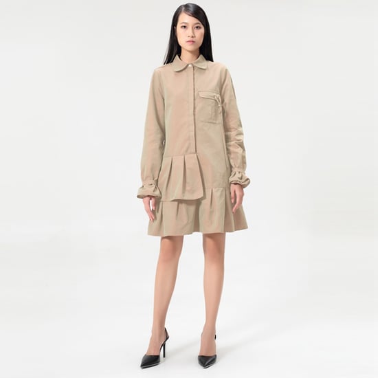 Safari shirt-dress with long sleeves - Image 1