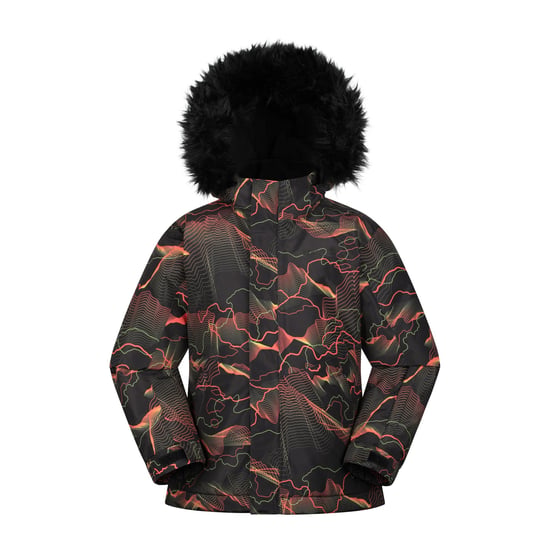 Mountain Warehouse Childrens/Kids Berg Abstract Ski Jacket (Black)