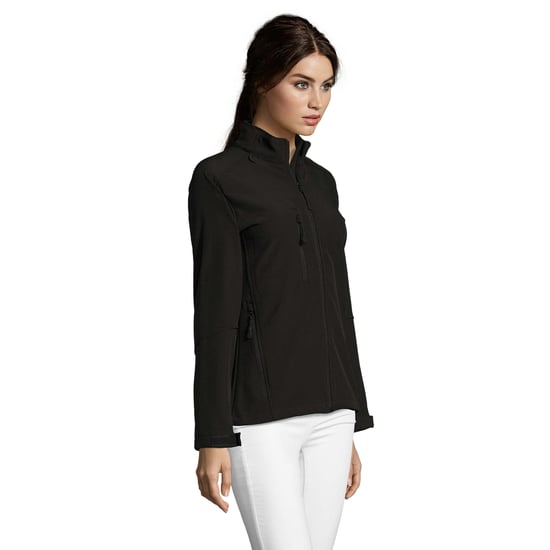 SOLS Womens/Ladies Roxy Soft Shell Jacket (Breathable, Windproof And Water Resistant) (Black) - Image 5