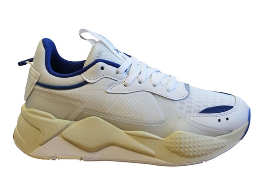 Puma RS-X Tech Mens Trainers White Blue Lace Up Casual Running Shoes 369329 03