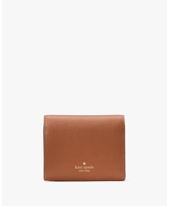 Kayla Pebbled Leather Small L-Zip Wallet - Image 3