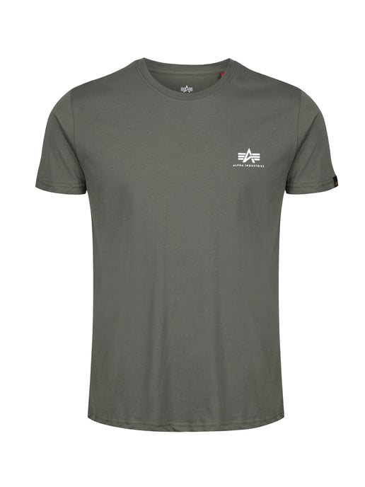 Alpha Industries Men's Basic T Small logo in Olive - Image 4
