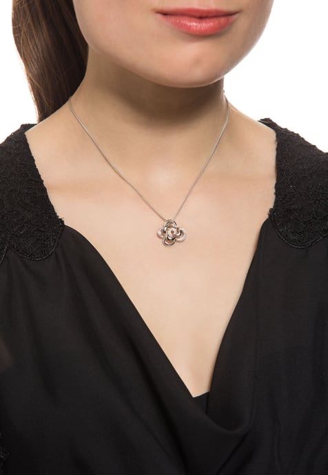 Orphelia Women's 925 Sterling Silver Chain with Pendant - Silver ZH-4864 - Image 5