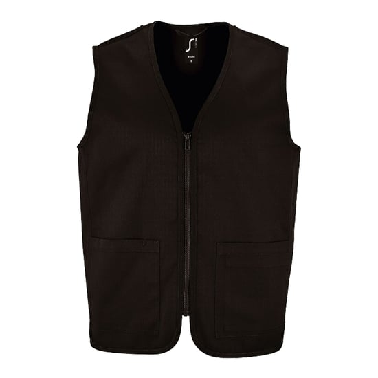 SOLS Unisex Adult Wallace Gilet (Black) - Image 1